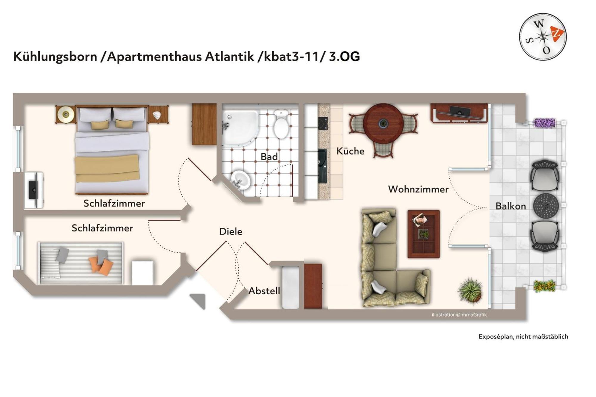 Apartmenthaus Atlantik Apartmenthaus Atlantik 311 Ostseebad Kühlungsborn Exteriör bild